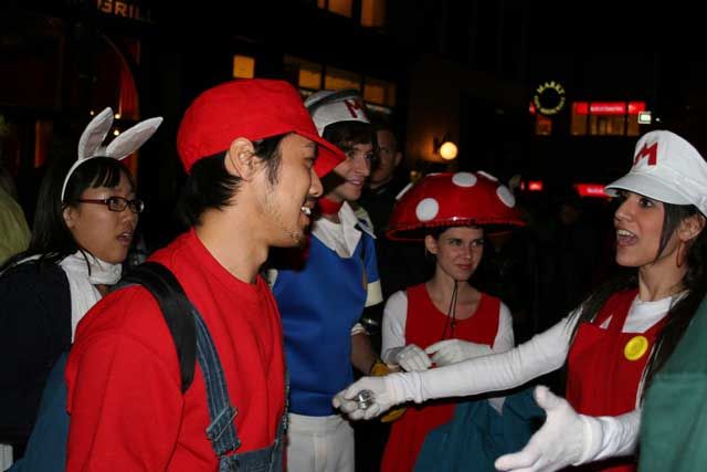 Super Mario and the gang